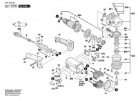 Bosch 3 601 C64 370 GWS 24-300 Angle Grinder Spare Parts